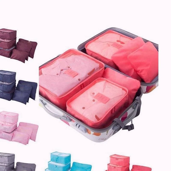 Portable 6-Piece Travel Packing Cube Set