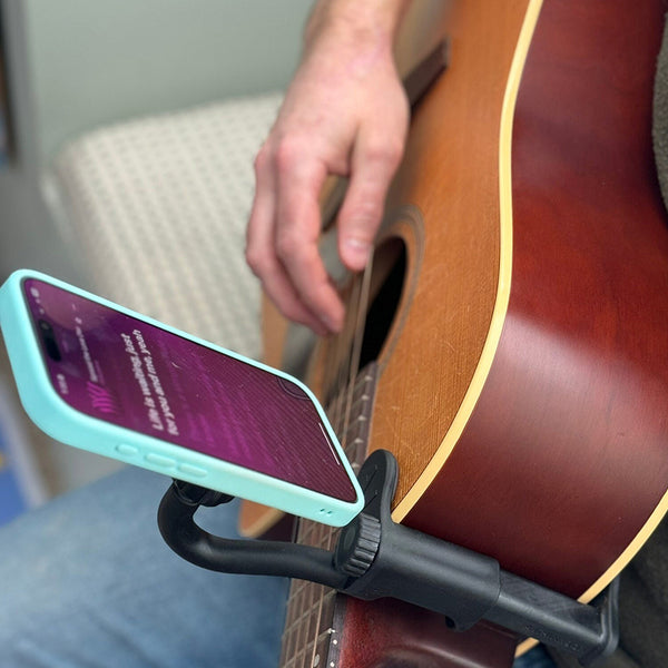 Guitar or Ukulele Magnetic Phone Holder