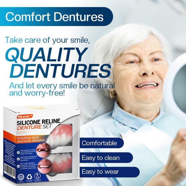 Bikenda™ Silicone Reline Denture Set (ADA Certified) 🩷