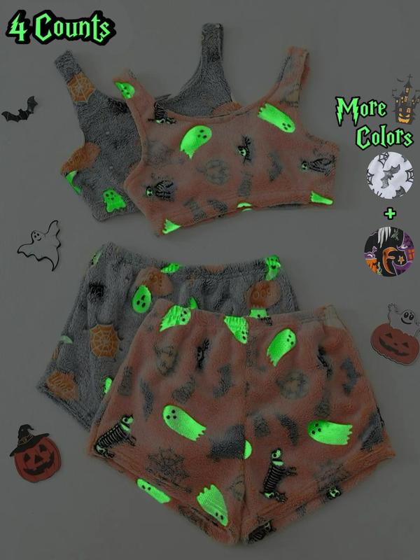 Glow-in-the-Dark Halloween Loungewear Set