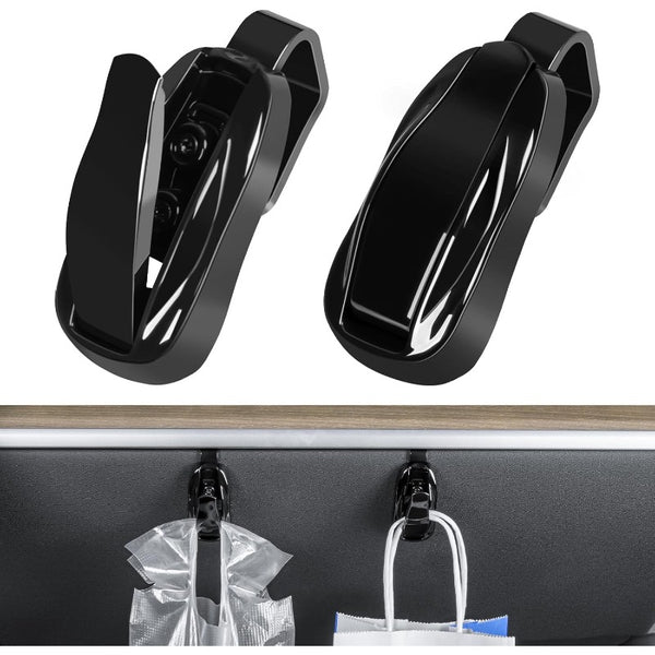 2PCS Glove Box Hook for Tesla Model Y Glove Box Organizer Bag Holder Storage Hanger Clip for 2022-2025 Tesla Model Y Interior Accessories, Unique Car Shape