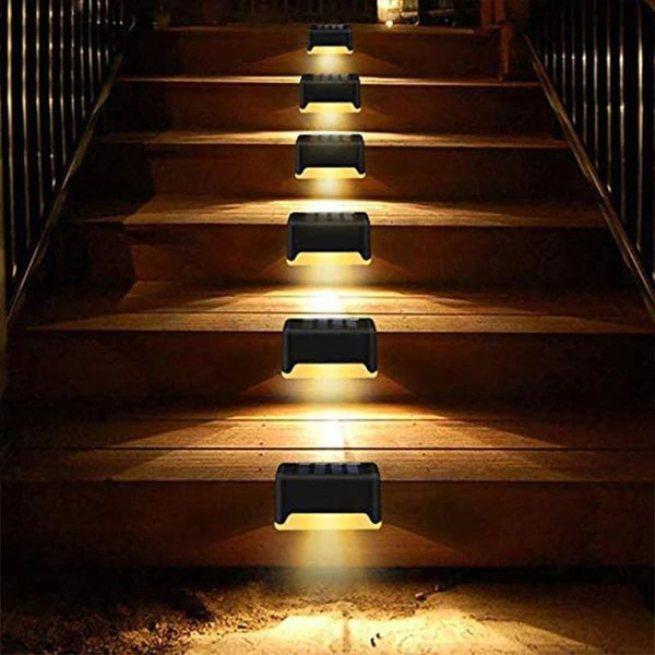 Solar-Powered Outdoor Stair Lights