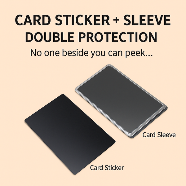 PrivacyShield™ Card Sleeve & Blackout Sticker Set
